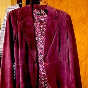 Liz Claiborne Suede Blazer Size 12